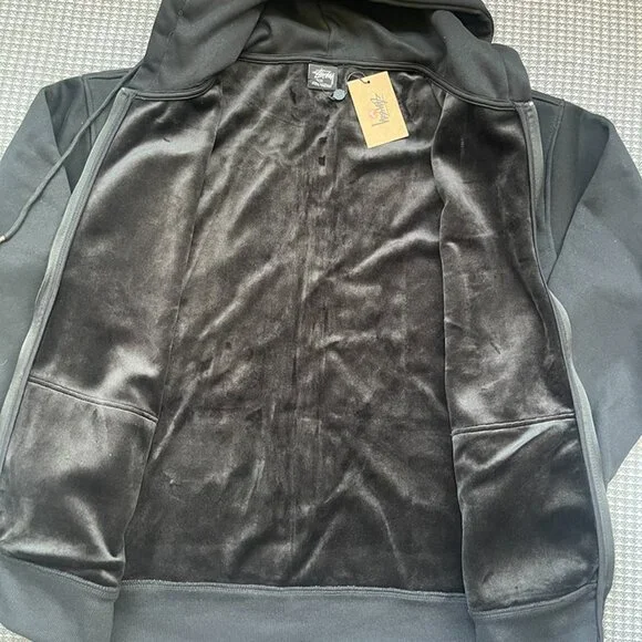 Stussy Dollie Zip Puppet Hoodie Black Hoodies